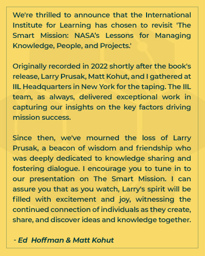 The Smart Mission Revisited Honoring Larry Prusak img24